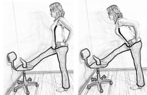 hamstring stretch for low back pain