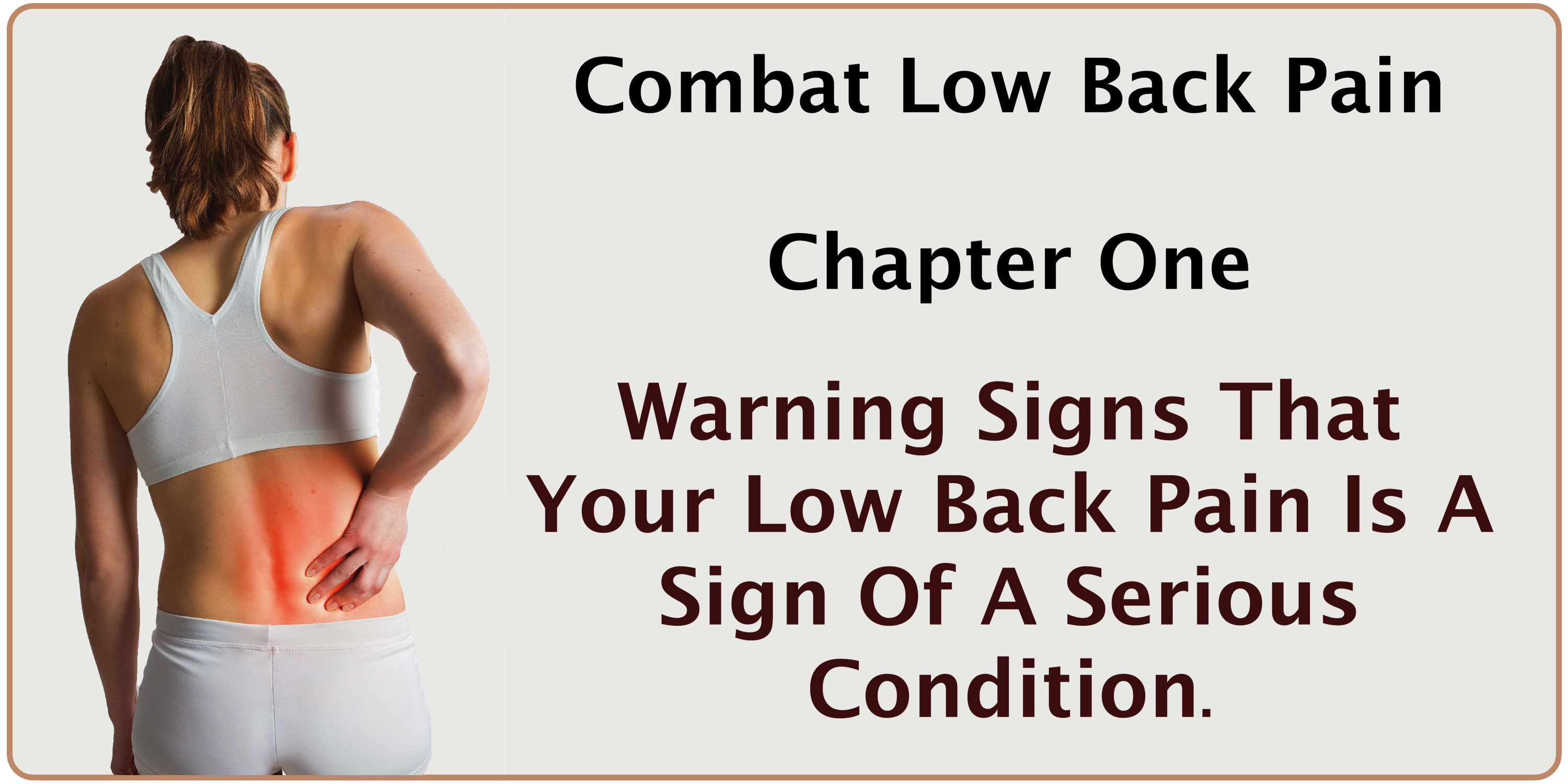 Warning signs of low back pain